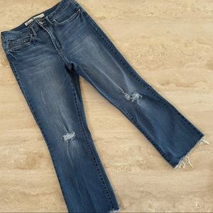 Seven7 High Rise Crop Flare Jeans